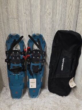 Retrospec Drifter Blue Snowshoes with Carry Bag Size 30 Inch NEW